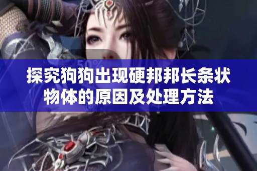 探究狗狗出现硬邦邦长条状物体的原因及处理方法