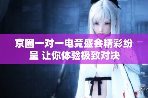 京圈一对一电竞盛会精彩纷呈 让你体验极致对决
