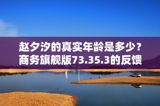 赵夕汐的真实年龄是多少？商务旗舰版73.35.3的反馈方案分析