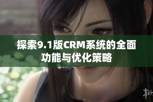 探索9.1版CRM系统的全面功能与优化策略