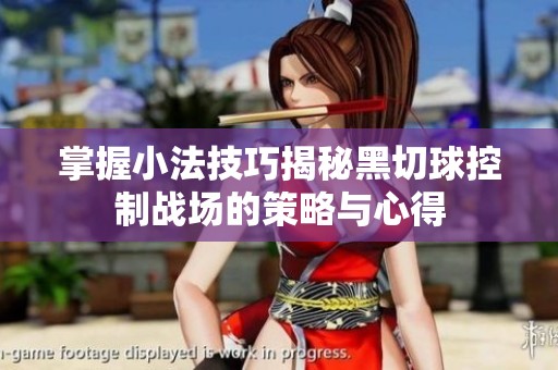 掌握小法技巧揭秘黑切球控制战场的策略与心得