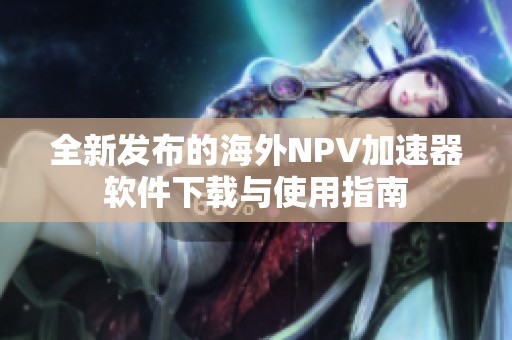 全新发布的海外NPV加速器软件下载与使用指南