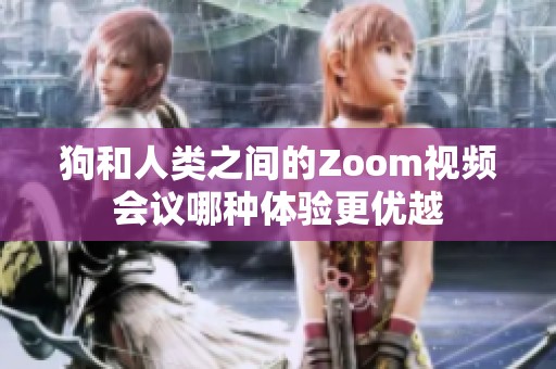 狗和人类之间的Zoom视频会议哪种体验更优越