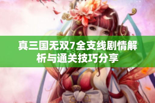 真三国无双7全支线剧情解析与通关技巧分享