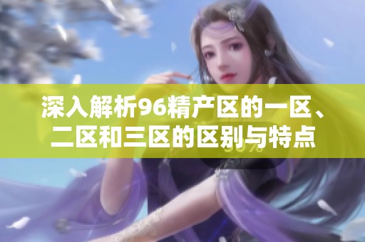深入解析96精产区的一区、二区和三区的区别与特点
