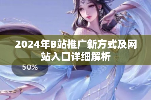 2024年B站推广新方式及网站入口详细解析