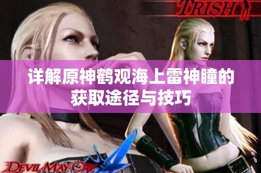 详解原神鹤观海上雷神瞳的获取途径与技巧