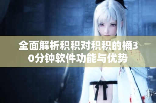 全面解析积积对积积的桶30分钟软件功能与优势
