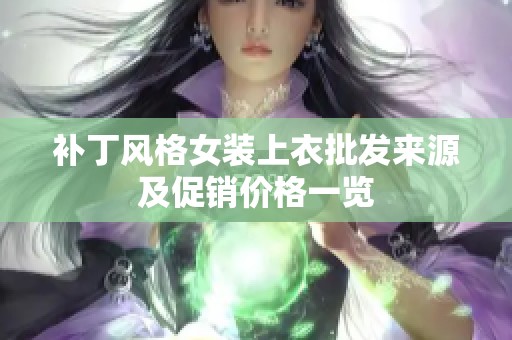 补丁风格女装上衣批发来源及促销价格一览