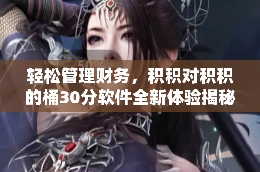 轻松管理财务，积积对积积的桶30分软件全新体验揭秘