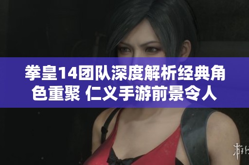 拳皇14团队深度解析经典角色重聚 仁义手游前景令人期待