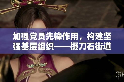 加强党员先锋作用，构建坚强基层组织——掇刀石街道11月份活动总结