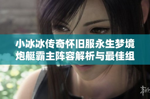 小冰冰传奇怀旧服永生梦境炮艇霸主阵容解析与最佳组合推荐攻略
