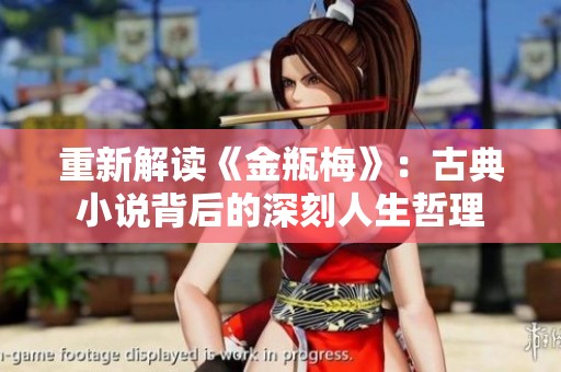 重新解读《金瓶梅》：古典小说背后的深刻人生哲理