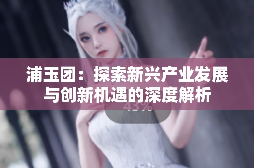 浦玉团：探索新兴产业发展与创新机遇的深度解析