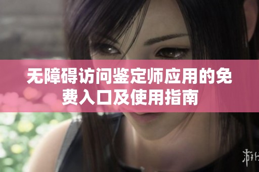 无障碍访问鉴定师应用的免费入口及使用指南