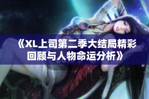 《XL上司第二季大结局精彩回顾与人物命运分析》