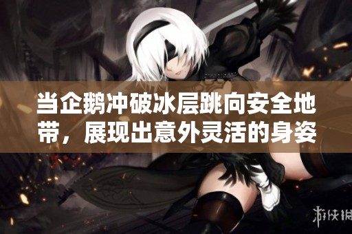 当企鹅冲破冰层跳向安全地带，展现出意外灵活的身姿与生存智慧