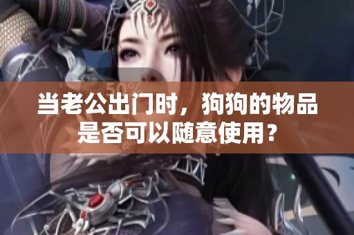 当老公出门时，狗狗的物品是否可以随意使用？