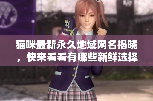 猫咪最新永久地域网名揭晓，快来看看有哪些新鲜选择