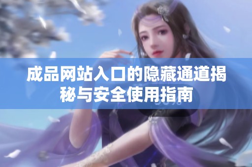 成品网站入口的隐藏通道揭秘与安全使用指南