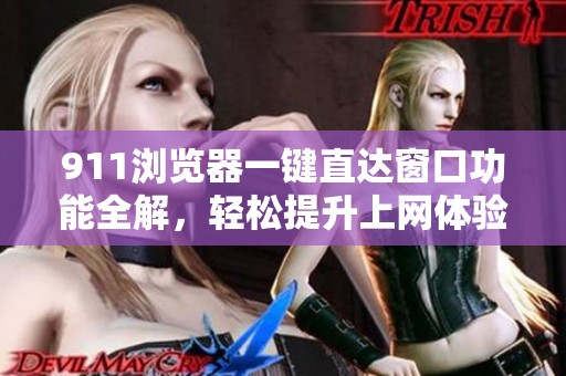911浏览器一键直达窗口功能全解，轻松提升上网体验