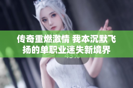 传奇重燃激情 我本沉默飞扬的单职业迷失新境界