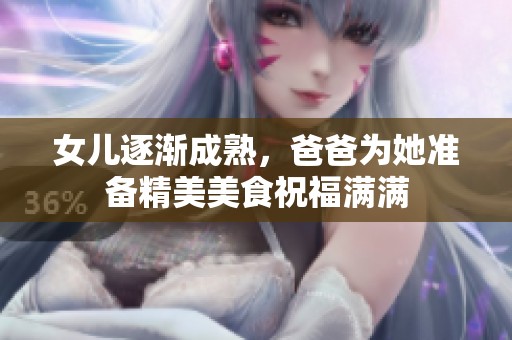 女儿逐渐成熟，爸爸为她准备精美美食祝福满满
