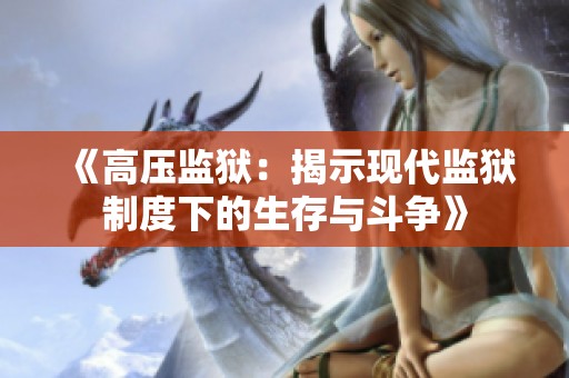 《高压监狱：揭示现代监狱制度下的生存与斗争》