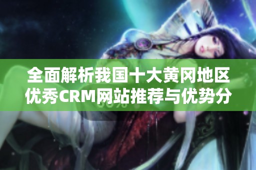 全面解析我国十大黄冈地区优秀CRM网站推荐与优势分析