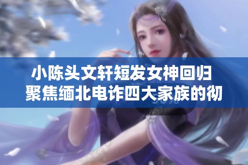小陈头文轩短发女神回归 聚焦缅北电诈四大家族的彻底覆灭