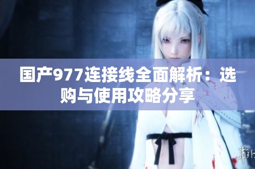 国产977连接线全面解析：选购与使用攻略分享