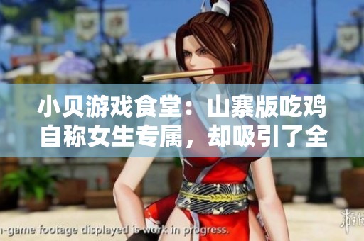 小贝游戏食堂：山寨版吃鸡自称女生专属，却吸引了全是男生