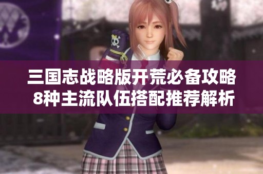三国志战略版开荒必备攻略 8种主流队伍搭配推荐解析