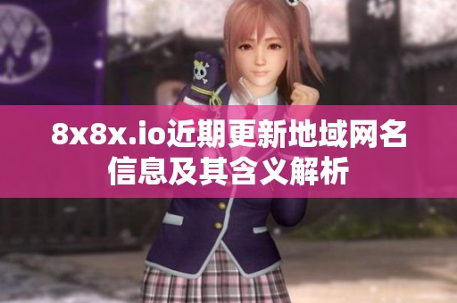 8x8x.io近期更新地域网名信息及其含义解析