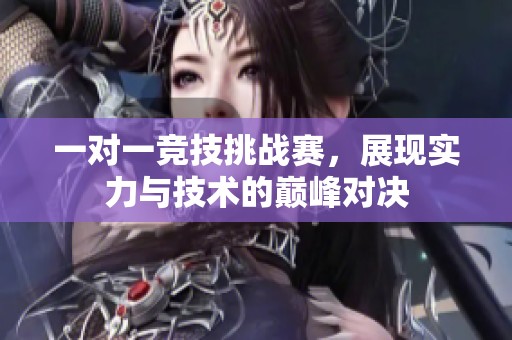 一对一竞技挑战赛，展现实力与技术的巅峰对决