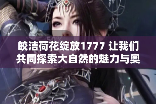 皎洁荷花绽放1777 让我们共同探索大自然的魅力与奥秘