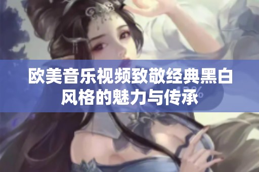 欧美音乐视频致敬经典黑白风格的魅力与传承
