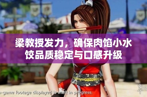 梁教授发力，确保肉馅小水饺品质稳定与口感升级