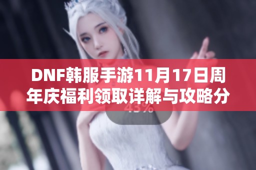 DNF韩服手游11月17日周年庆福利领取详解与攻略分享