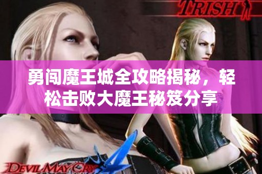 勇闯魔王城全攻略揭秘，轻松击败大魔王秘笈分享
