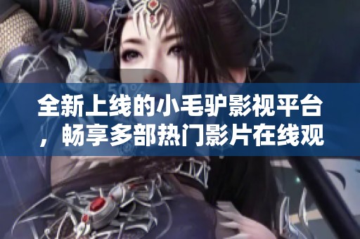 全新上线的小毛驴影视平台，畅享多部热门影片在线观看