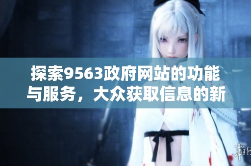 探索9563政府网站的功能与服务，大众获取信息的新渠道