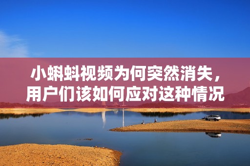 小蝌蚪视频为何突然消失，用户们该如何应对这种情况？