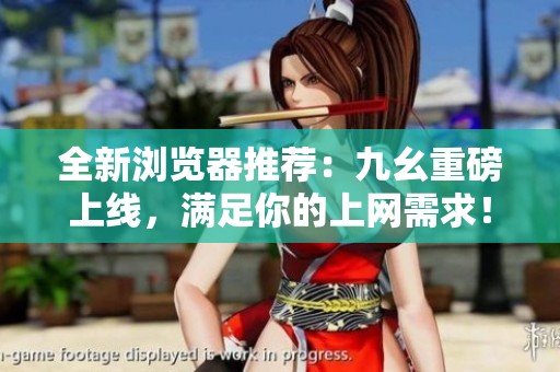 全新浏览器推荐：九幺重磅上线，满足你的上网需求！