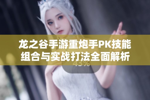 龙之谷手游重炮手PK技能组合与实战打法全面解析