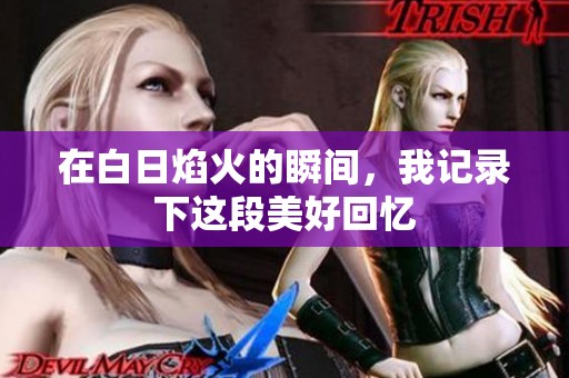 在白日焰火的瞬间，我记录下这段美好回忆