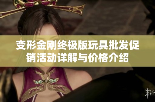 变形金刚终极版玩具批发促销活动详解与价格介绍