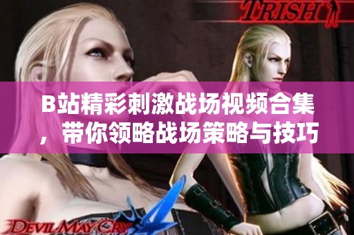 B站精彩刺激战场视频合集，带你领略战场策略与技巧