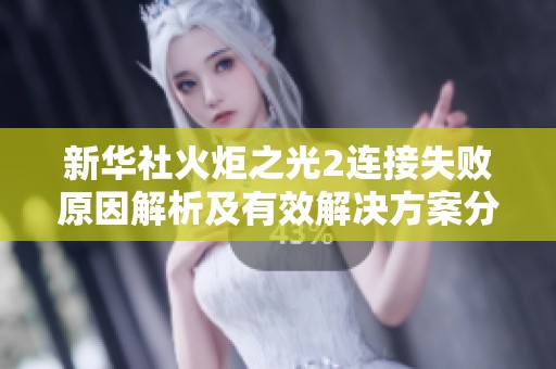 新华社火炬之光2连接失败原因解析及有效解决方案分享